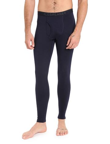 Midnight Navy Icebreaker Merino 200 Oasis with Fly Men's Leggings | AU 1132WNBY